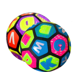 BOLA LEVE ALFABETO CORES (58 A 62GR) MR44